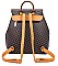 3 in 1 Monogram Dual Back Packs & Clutch Set