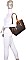 3 IN 1 TRENDY MONOGRAM TOTE & WALLET SET