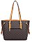 3 IN 1 TRENDY MONOGRAM TOTE & WALLET SET