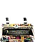 Frame Michelle Obama Fashion Magazine Print Faux Patent Leather Handbag With Gold Embellishments ...