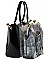 Michelle Obama Magazine Print Tote Handbag JP28MS6561