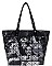 STYLISH MICHELLE AND BARACK OBAMA TOTE BAG JP28-PB9604 BK