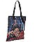 Trendy Michelle Obama Fashion Magazine Print Faux Patent Leather Handbag JP28-PS7601 MT