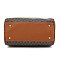 2-in-1 Geometric Monogram Boston Bag Set