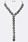 STYLISH CRYSTAL COIN STATEMENT NECKLACE SET