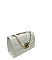 Quilted Emblemed Cross Body Shoulder Bag