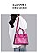 3 IN 1 Crocodile Pattern  Satchel Clutch Set & Wallet