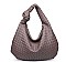 VANESSA WOVEN VEGAN LETAHER HOBO BAG