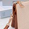 Straw Crossbody Bag Clutch Wristlet