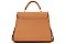 Snake Print Trimmed Satchel