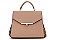 Snake Print Trimmed Satchel