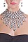 Luxurious Lucite & Pearls Statement Necklace Set LACN1269