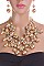 Stylish Mix Beads & Pearls Statement Necklace Set LACN1923