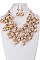 Stylish Mix Beads & Pearls Statement Necklace Set LACN1923