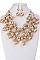 Stylish Mix Beads & Pearls Statement Necklace Set LACN1923