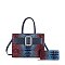 blue CE-8923-W croc handbags