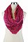 Knitted Convertible Infinity Two-Tone Scarves