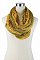 Knitted Convertible Infinity Two-Tone Scarves