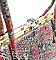 AMAZING SNAKE PRINT JEWEL TOP STONED SATCHEL & TOTE