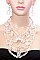 Clear Acrylic Bib Statement Necklace Set