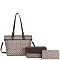 3-in-1 Oval Monogram Handbag / Crossbody Wallet Set wholesale bulk