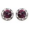 Chic 11MM Rondelle Swarovski Crystal Post Earrings SL40003