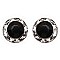 Chic 11MM Rondelle Swarovski Crystal Post Earrings SL40003