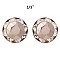 Chic 11MM Rondelle Swarovski Crystal Post Earrings SL40003