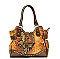 Padlock Snake Print Tote  Bag