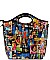 MICHELLE OBAMA FASHION MAGAZINE FAUX PATENT LEATHER HANDBAG WITH GOLD EMBELLISHMENTS JP41675