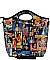 MICHELLE OBAMA FASHION MAGAZINE FAUX PATENT LEATHER HANDBAG WITH GOLD EMBELLISHMENTS JP41675