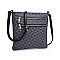 Monogram Dual Zipper Crossbody Bag