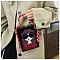 3D Lady Face Box Shaped Handbag With Scarf