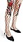 Rose Embroidery Fishnet Tights LA-ESA7070