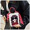 3D Lady Face Box Shaped Handbag With Scarf