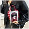 3D Lady Face Box Shaped Handbag With Scarf