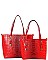 TRENDY DESIGNER 2 IN 1 CROC HANDBAG SET JP-CY6688