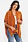 CHENILLE WITH POMS KIMONO CARDIGAN
