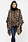 LEOPARD PRINT FASHION PONCHO