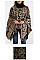 LEOPARD PRINT FASHION PONCHO