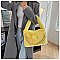 Love Message Plush Furry Hobo / Shoulder Handbags
