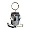 Tribal Design Tassel Accent Ring Handle Bucket Bag