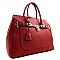 Padlock-Belted Accent Large Satchel For Fall