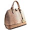 Snake Print Dome Shape Satchel