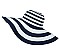 Wide Brim Stripes Straw Hat