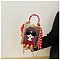3D Lady Face Box Shaped Handbag With Scarf