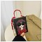 3D Lady Face Box Shaped Handbag With Scarf