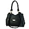 DUAL COMPARTMENT FRONT POCKET SATCHEL