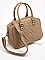 Designer David Jones Chevron Satchel