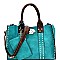 Stylish Turn-Lock Studded 3 in 1 Tote Bag 60345B-MH